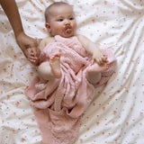 Cam Cam Pointelle Strik Baby Tæppe - Sorbet