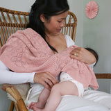 Cam Cam Pointelle Strik Baby Tæppe - Sorbet