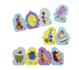 DR Børste 1 meter Puslespil - 10 figurer