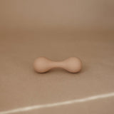 Mushie Silikone Baby Maracas Rangle - Natural