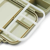 Little Lunchy 3 Madkasse - Olive Green Dinosaur