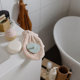 Mushie Cradle Cap Børste, 2 pak - Natural/Cambridge Blue