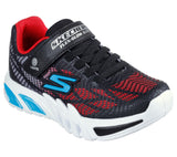 Skechers Boys Flex-Glow Elite Sneakers - Black/Red/Blue