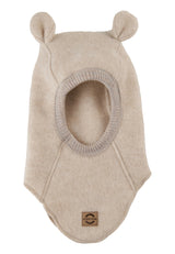 Mikk-Line Uld Elefanthue m. ører - Melange Offwhite