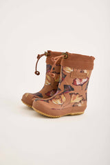 bisgaard Termo Gummistøvler - Camel Flowers