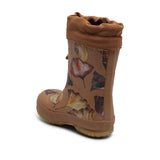 bisgaard Termo Gummistøvler - Camel Flowers