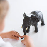 Green Rubber Toys Afrikans Elefant