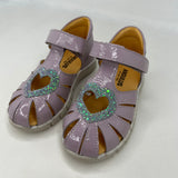 Angulus Hjerte Sandaler - Lys Lila/Mint Glitter