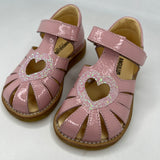 Angulus Hjerte Sandaler - Rosa/Rosa Glitter
