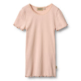 Wheat Rib T-Shirt Katie - Powder