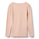 Wheat Rib Bluse Reese - Powder