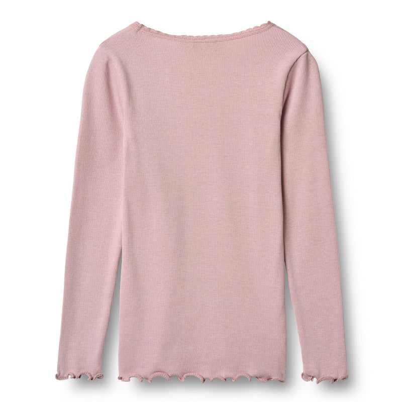 Wheat Rib Bluse Reese - Lavender Mist