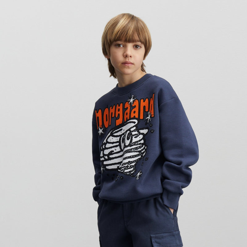 Mads Nørgaard Mix Sonar Sweatshirt - Parisian Night