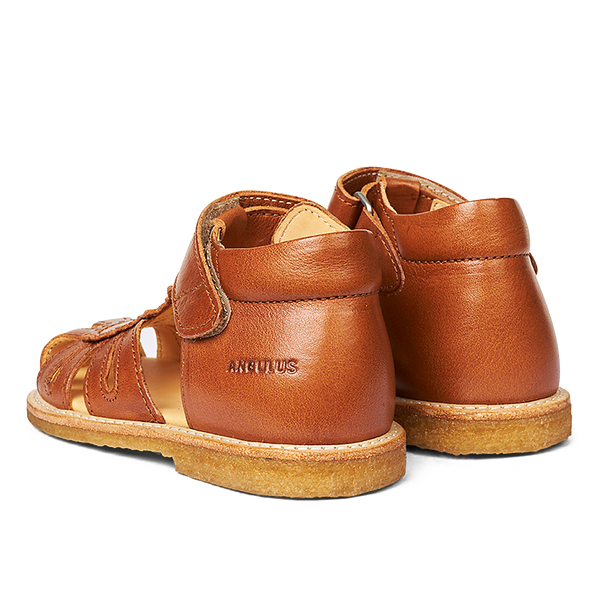 Angulus Begynder Sandaler m. blonde-dråbe - Cognac