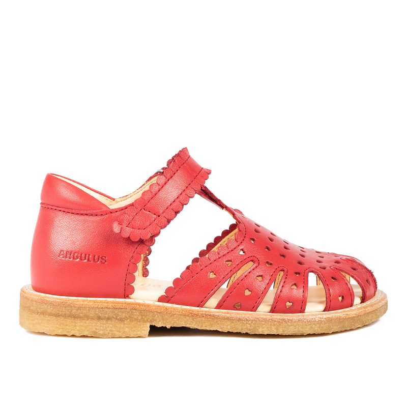 Angulus Sandaler m. Mini Hjerter - Red