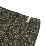 Wheat Jersey Leggings Jules - Black Coal Small Flowers