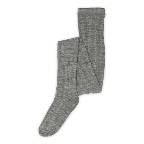 MP Kids Juno Strømpebukser, Uld - Grey Melange