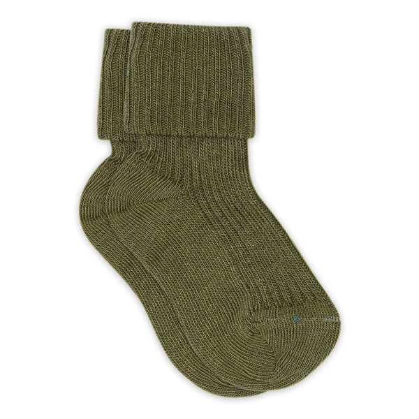 MP Kids Rib Strømper, Bomuld - Olivine
