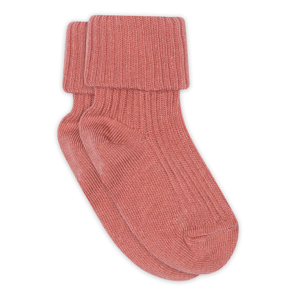 MP Kids Rib Strømper, Uld - Vintage Rose
