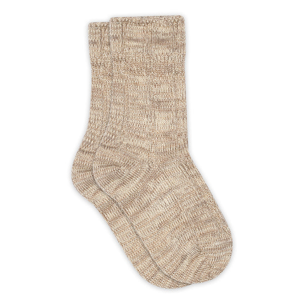 MP Kids Bee Strømper, Uld/Bambus - Light Brown Melange