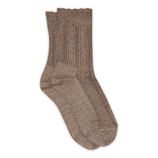 MP Kids Celosia Glitter Strømper - Brown Sienna