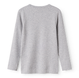 MarMar Modal Plain Bluse - Light Grey Melange