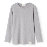 MarMar Modal Plain Bluse - Light Grey Melange