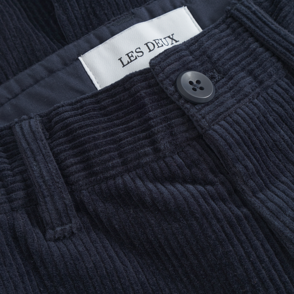 Les Deux Kody Corduroy Bukser - Dark Navy