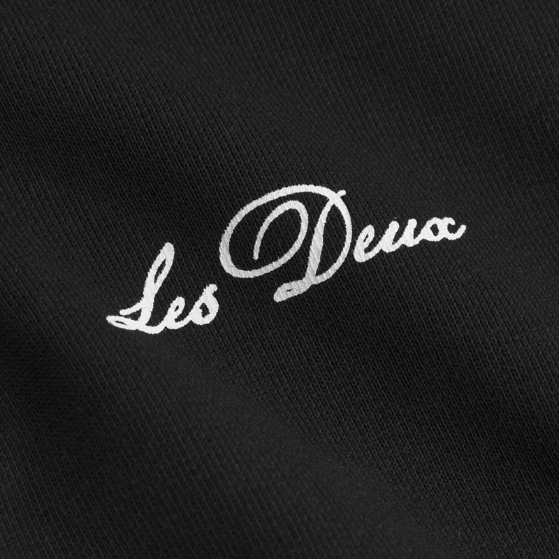 Les Deux West Side Half-Zip Sweatshirt - Black