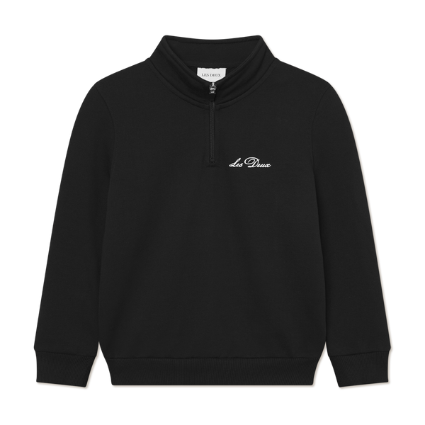 Les Deux West Side Half-Zip Sweatshirt - Black