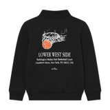 Les Deux West Side Half-Zip Sweatshirt - Black