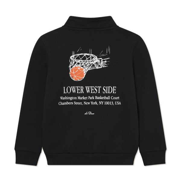Les Deux West Side Half-Zip Sweatshirt - Black