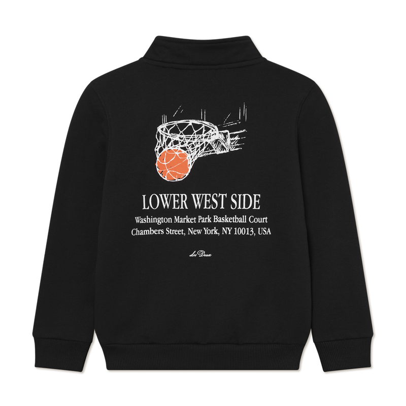 Les Deux West Side Half-Zip Sweatshirt - Black