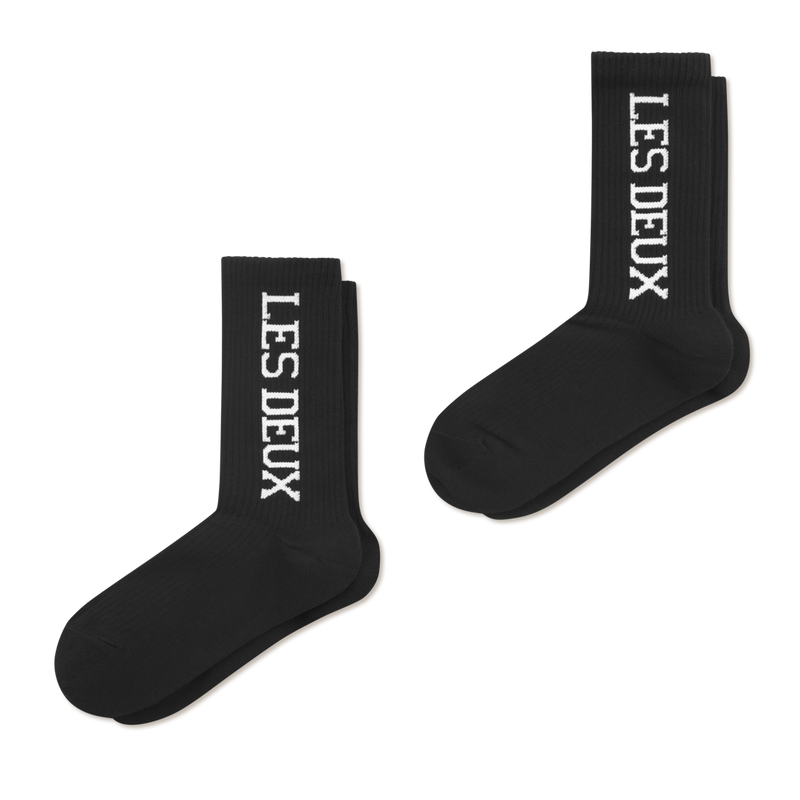 Les Deux Vertigo Rib Strømper - Black