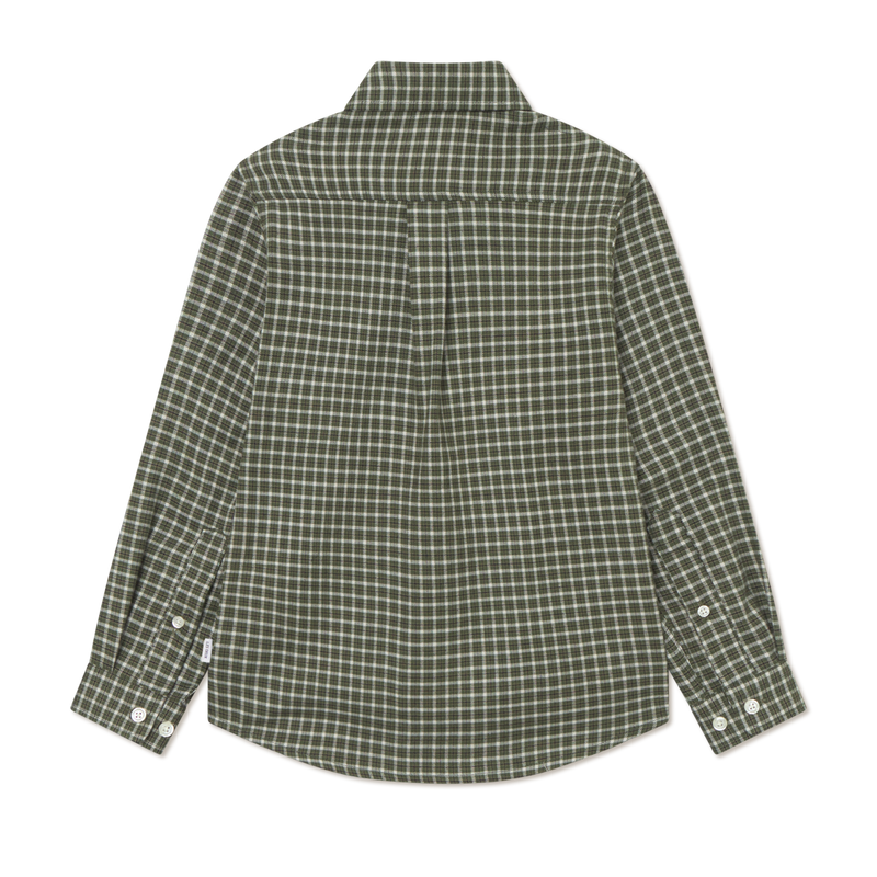 Les Deux Konrad Check Flannel Skjorte - Light Sand