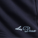 Les Deux Globe Sweat Shorts - Dark Navy