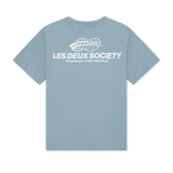 Les Deux Exhibition T-Shirt - Faded Denim Blue