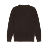 Les Deux Rib Strik Bluse - Molé Brown