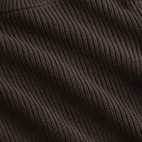 Les Deux Rib Strik Bluse - Molé Brown
