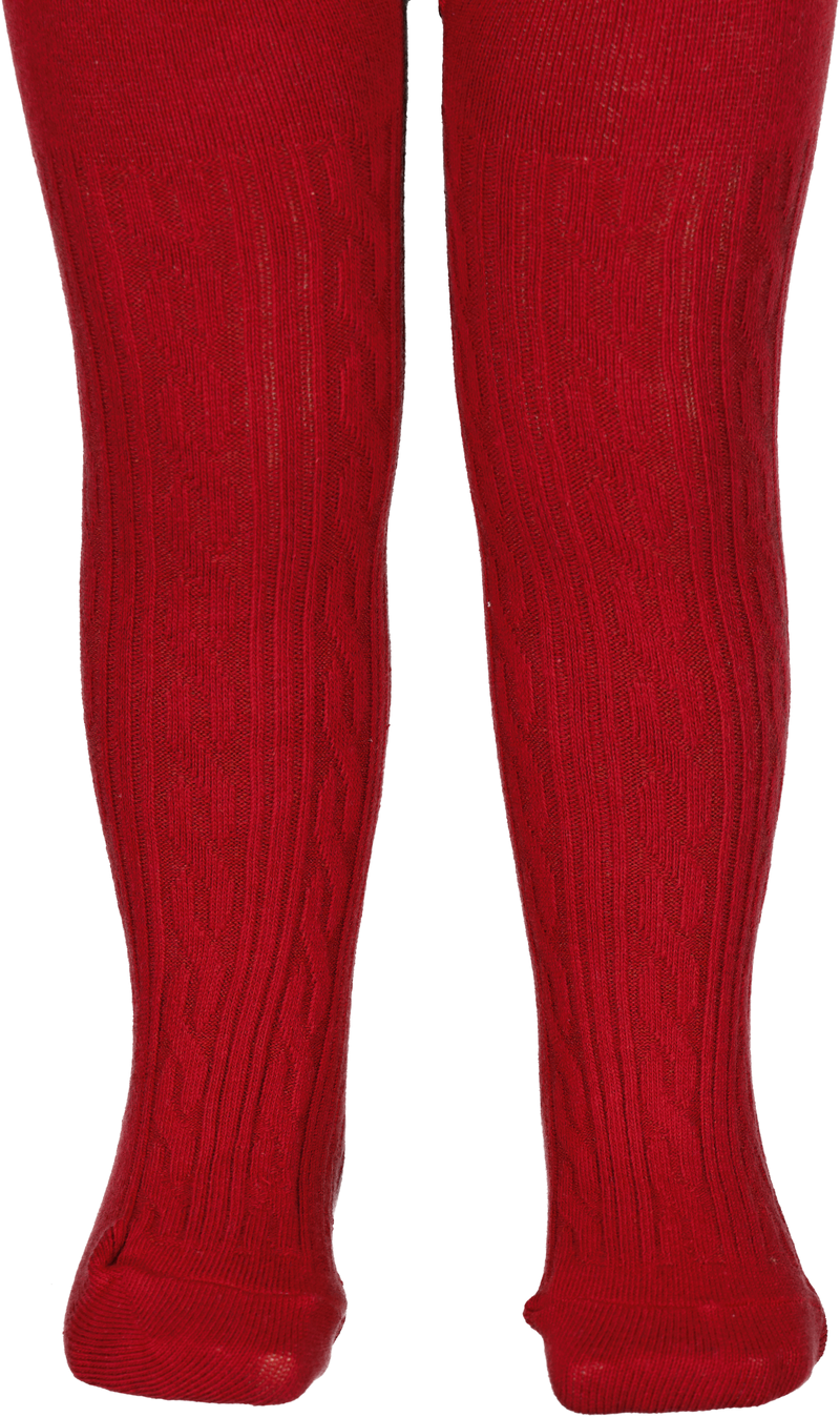 MarMar Strømpebukser Cable - Hibiscus Red