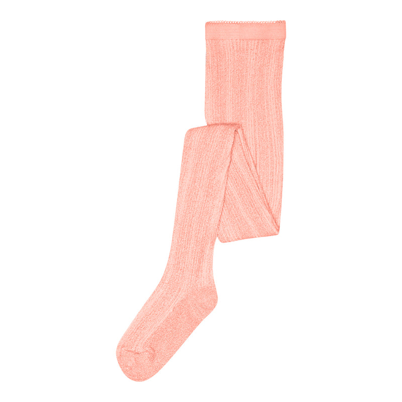 MP Kids Celosia Glitter Strømpebukser - Silver Pink