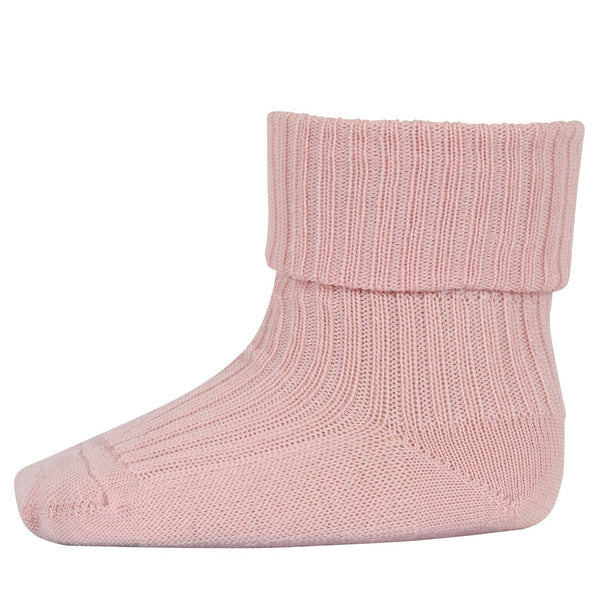 MP Kids Rib Strømper, Uld - Silver Pink