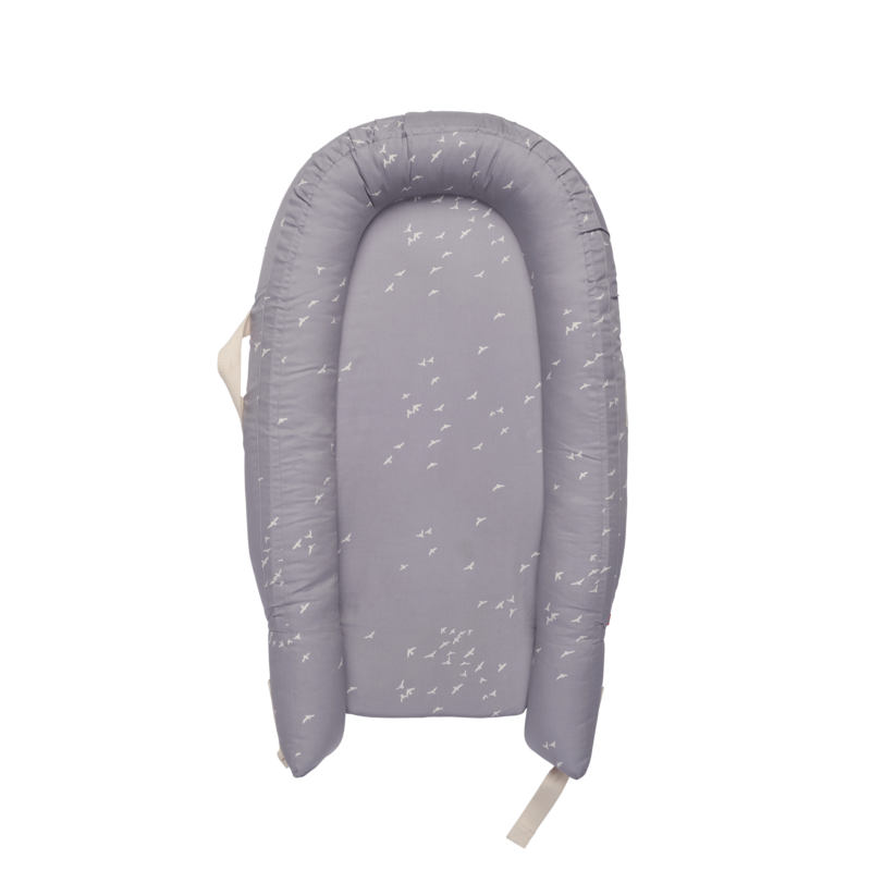 Voksi Babynest Premium - Moon Stone Grey Flying