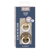 Bibs Colour Natural Rubber, 2-pak - Vanilla/Dark Oak Night