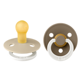 Bibs Colour Natural Rubber, 2-pak - Vanilla/Dark Oak Night