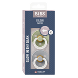 Bibs Colour Natural Rubber, 2-pak - Sage/Cloud Night
