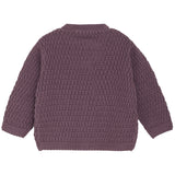 minymo Strik Cardigan - Black Plum