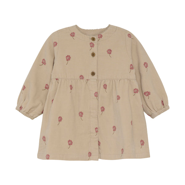 minymo Fløjl Kjole - Oxford Tan
