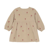 minymo Fløjl Kjole - Oxford Tan