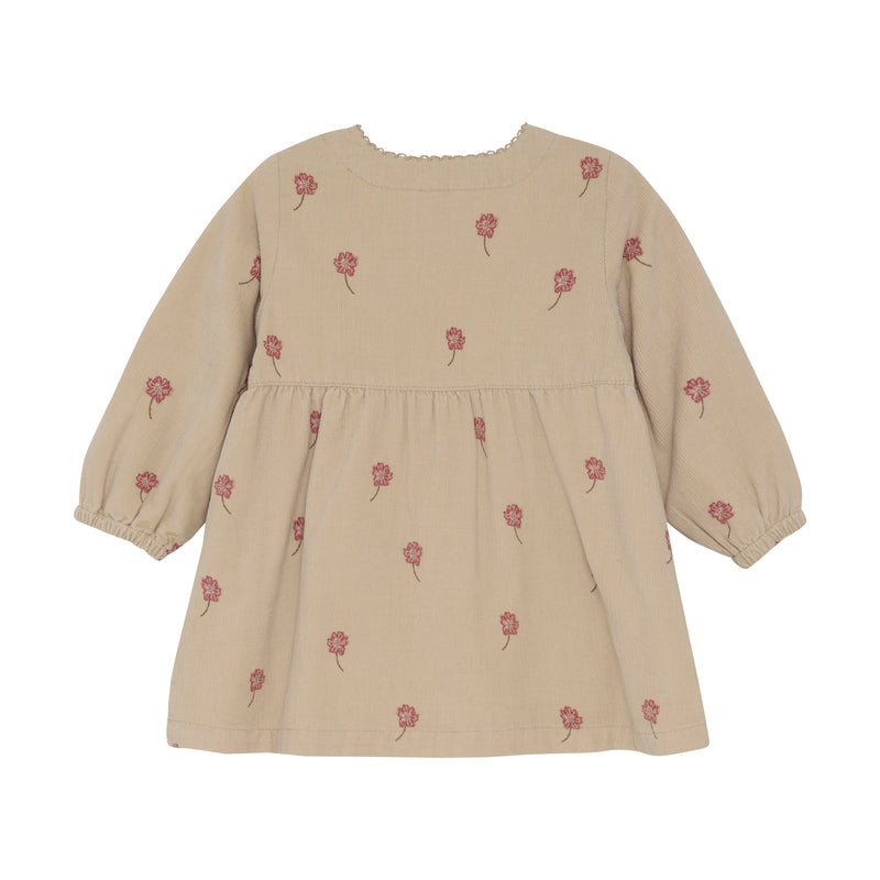 minymo Fløjl Kjole - Oxford Tan